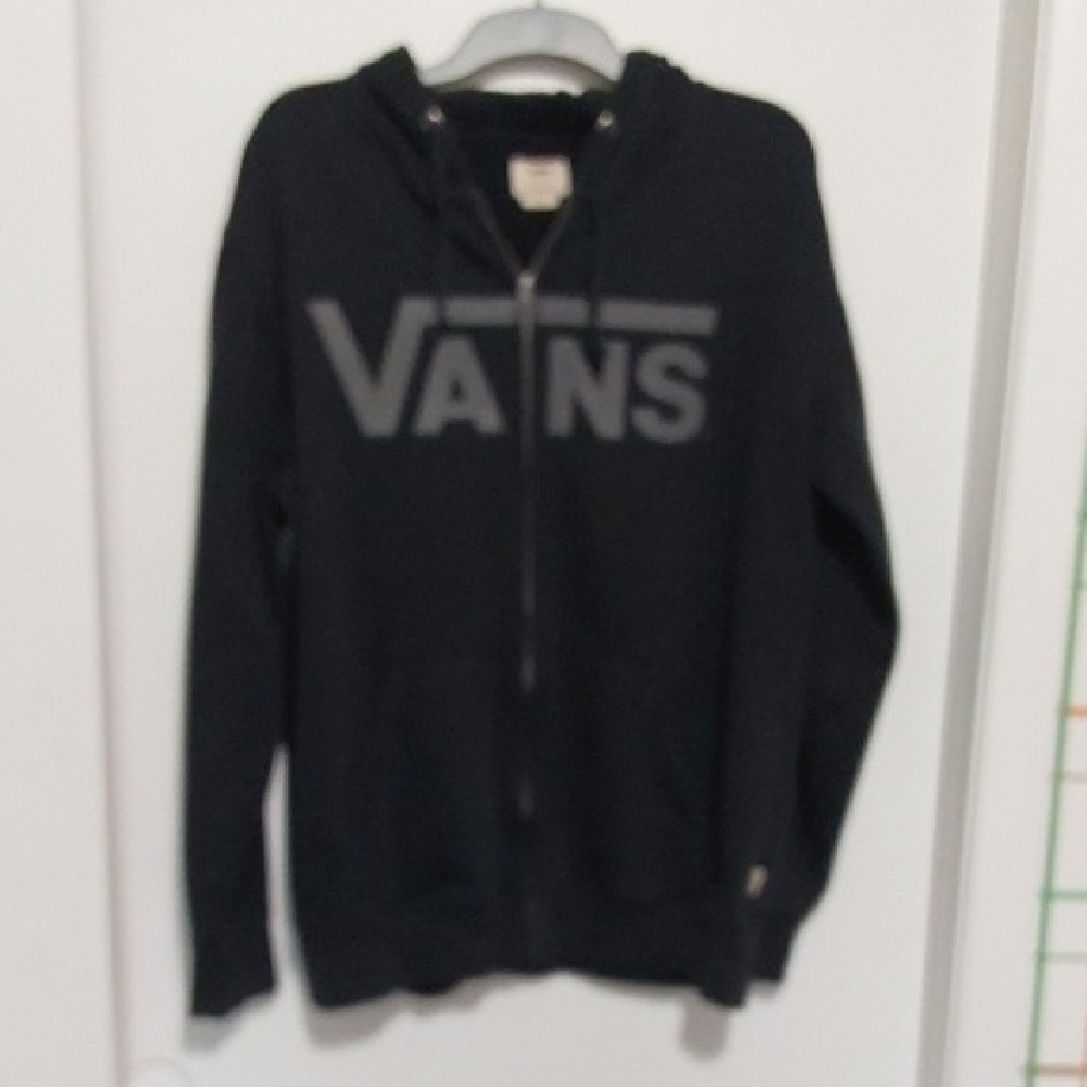 Vans Men's Black Zip-Up Sweater